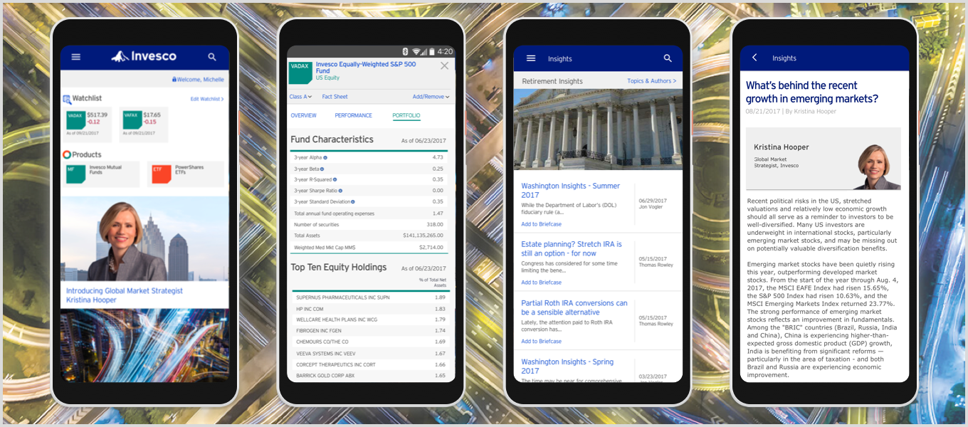 Invesco US Android Mobile App