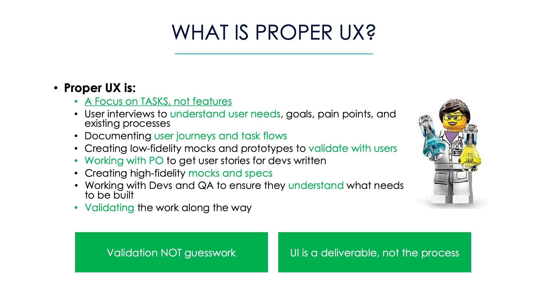 What is proper UX?